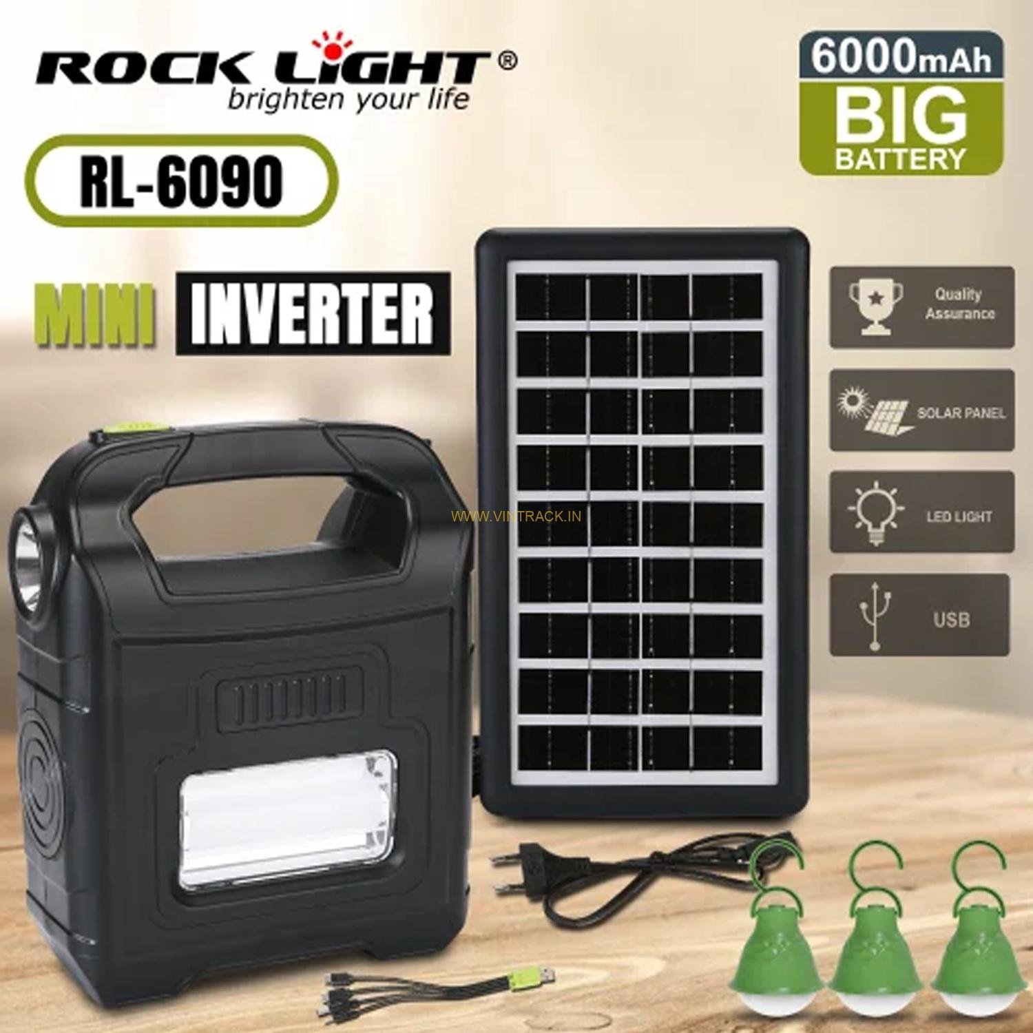 Rock Light RL-6290 | Mini Solar Inverter LED Tube - Image 4