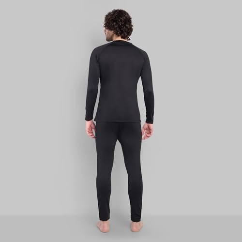 Buy Fleece Men Thermal Upper - EH / 500 | Warm Winter Inner Wear Set for Men | Soft Stretchable Thermal Top | Lightweight Heat Retention Base Layer for Cold Weather, Trekking & Outdoor Activities (XL) - Image 4