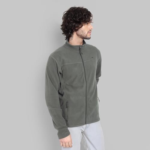 Men Full Zip Jacket - ET / 1000 - Pewter | Warm Winter Outdoor Jacket | Soft Polar Fleece Sweatshirt for Men (IN, Alpha, M, Regular) - Image 4