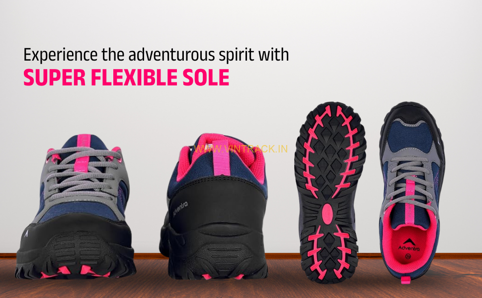 Buy ADVENTRA Women's Low Ankle Hiking Shoes - EH 500 | Non-Slip, Lightweight Trail Shoes for Outdoor Trekking & Walking Multicolor (UK Footwear Size System, Adult, Men, Numeric, Medium, 4) - Image 10