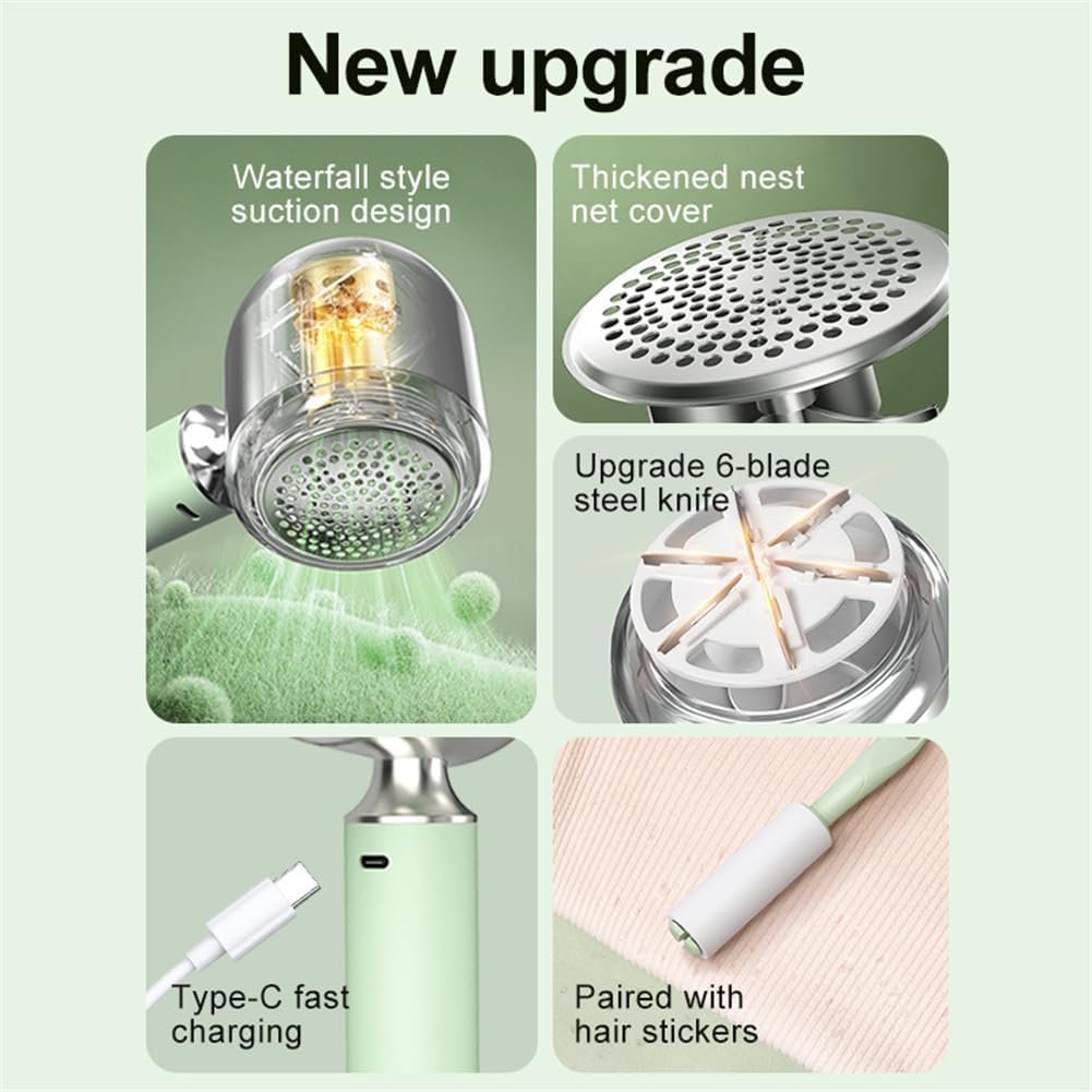 Electric Lint Remover for Clothes Bobble Remover Sweater/Pill/Furniture Defuzzer with LED Smart Display - Image 4