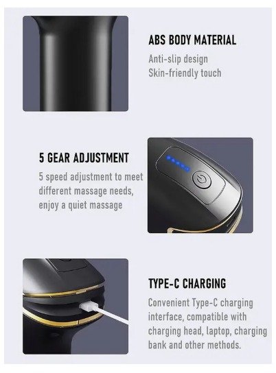 Easy Deal India EDI Cordless Massage Gun | Deep Tissue Percussion Body Massager Machine For Pain Relief for Men and Women - Image 3
