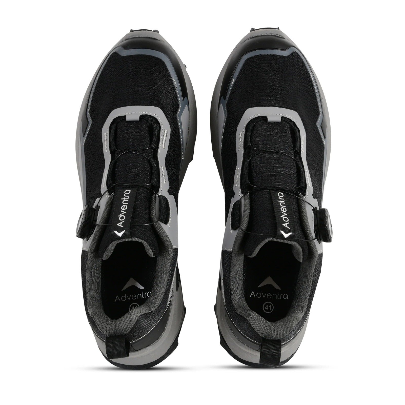 Men Waterproof Low-Top Hiking Shoes with Auto-Lacing (ET1102) Grey - Image 7