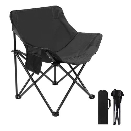 Steel Camping Chair Foldable with Backrest | Portable Folding Chair for Travel, Picnic, Beach, Garden, Trekking, Car Trips, Outdoor Camping Use Foldable Camping Chair for Adults - Image 3