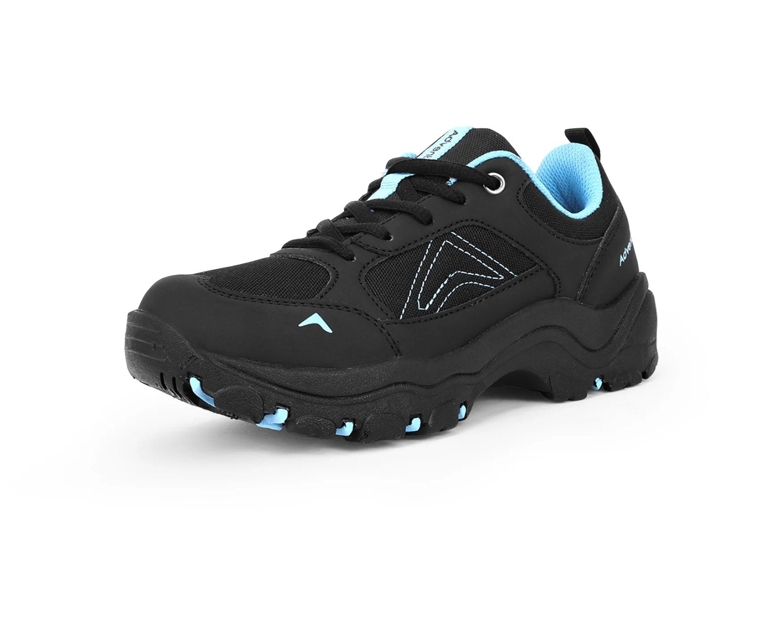 Kids Low-Top Hiking Shoes with Anti-Skid Rubber Sole (EH500) Black - Image 6